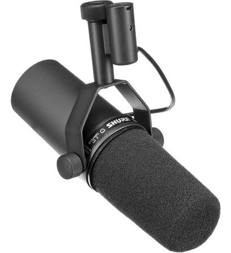 Microfone Shure Sm7b Para Estúdio Dinâmico Vocal Cor Preto