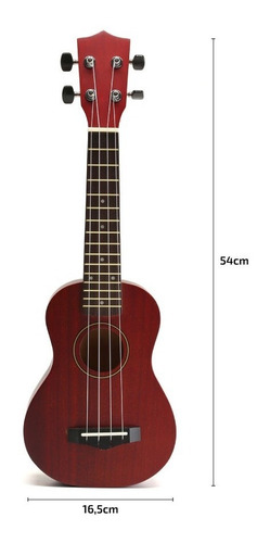 Ukelele De Madera Soprano Profesional Con Funda Y Manual