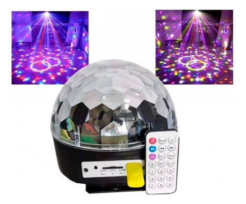 Bola Loca Luz Led Rgb Audioritmica C/control + Bluetooht