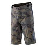 Short Bici Mtb Troy Lee Designs Flowline Spray Camo Army