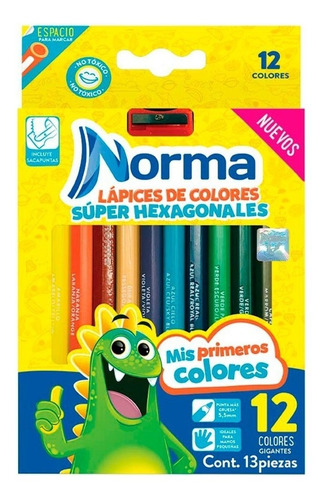 Colores Norma Súper Hexagonales Con 12