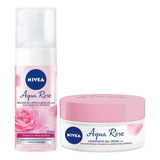 Sabonete Em Mousse + Creme Hidratante Leve Nivea Aqua Rose