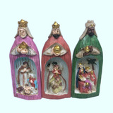 Set De Belén De Los Reyes Magos, Artesanía En Resina, Figura