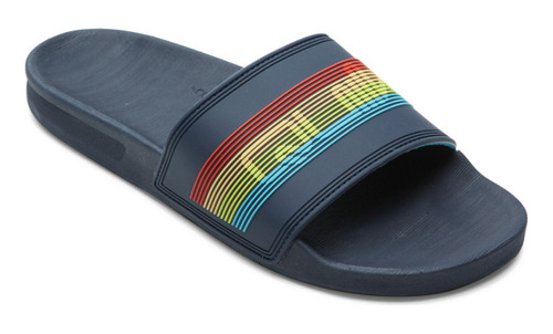 Sandalias Playa Quiksilver Rivi Wordmark Slide Azul Hombre A