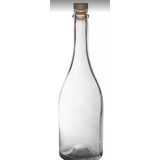 Botella De Vidrio Transparente 750cc Licor Gin C/tapon X12