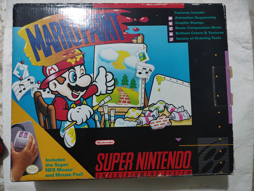 Mario Paint Con Caja Para Snes $1198