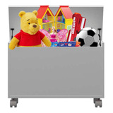 Baú Infantil Organizador Para Brinquedos Rosa 75x45cm