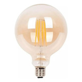 Ampolleta Led G80 Globo Vintage 8w E27 2700k Ambar