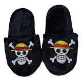 Pantuflas One Piece Bordadas Anime Piratas De Peluche