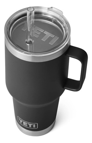 Yeti Rambler - Vaso De Viaje Con Asa Y Tapa Con Popote, 35 .