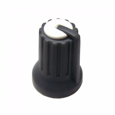 10 Peças- Knob Potenciômetro Eixo Estriado 6mm 481-2 Branco | Frete grátis