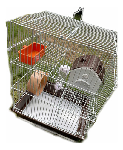 Jaula 3 Pisos Para Hamster Con Accesorios