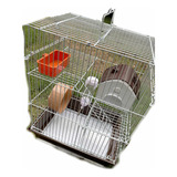 Jaula 3 Pisos Para Hamster Con Accesorios