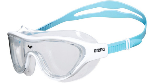 Antiparras Natacion Arena The One Mask Junior 6-12 Años Color Blanco/azul