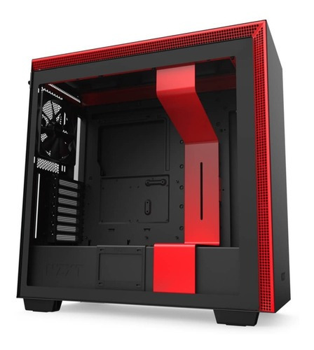 Gabinete Nzxt H710 E-atx Usb 3.1 / Type-c Audio Hd Color Rojo