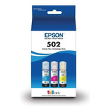 Epson T502 Color Ecotank Combo Pack Botella Auto-stop Msi