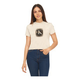 Playera Manga Corta Calvin Klein Jeans Con Logo Para Mujer 