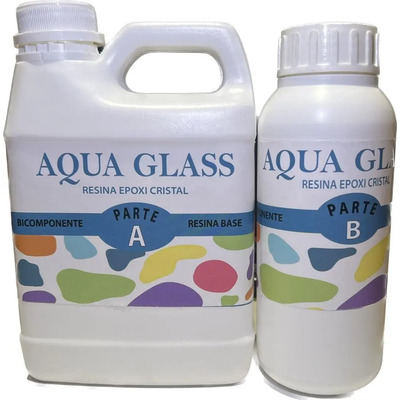 Resina Epoxi Aquaglass Transparente Cristal Para Madera 1.42kg | Envío gratis