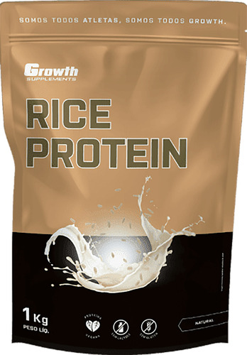 Rice Protein 1kg (proteína Do Arroz) - Growth Supplements