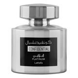 Perfume Lattafa Confidential Platinum, 100 Ml