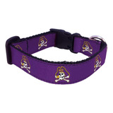 Collegiate Dog Collar (pequeño, Piratas De Carolina Del Este