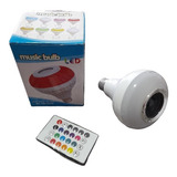 Bombillo Led Parlante Bluethoo Usb Con Control