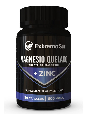 Magnesio Quelado + Zinc - 90 Capsulas Extremo Sur
