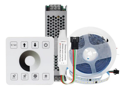 Kit Cinta Tira Led Secuencial Control Inalambrico 10m