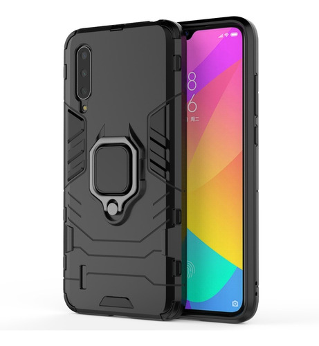 Película 4d Full Glue + Capa Militar Defend Xiaomi Mi 9 Lite