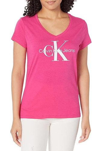 Playera Calvin Klein Rosa Para Mujer Cj2t1036