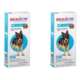 Kit 2 Bravecto 20 A 40kg Comprimidos Antipulgas Para Caes