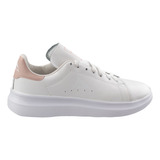 Tenis Casual Dama Pirma 5504 Sneaker Urbano Blanco Rosa