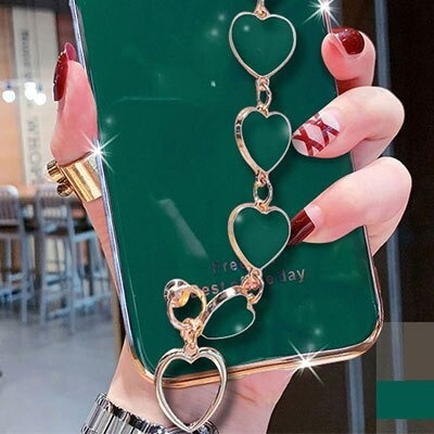 Funda Para Oppo A36 A16 Scase Corazón Cadena Realme 9i C11 8