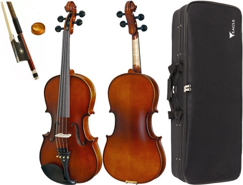 Viola De Arco Eagle Va180 4/4 Envelhecida + Case+ Arco+ Breu