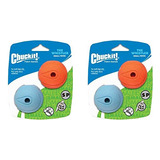 Chuckit! Canine Hardware - Bola Silbadora Pequena (paquete D