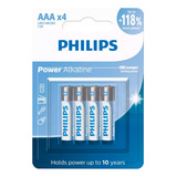 4 Pilhas Alcalinas Aaa Philips