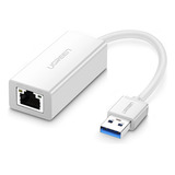 Adaptador  Ethernet Rj45 Ugreen Para Usb 3.0 Branco 20255