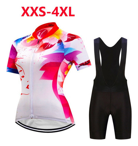 Trajes De Ciclismo Para Mujer+conjunto De Manga Corta Para B