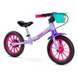 Bicicleta Aro 12 Infantil Cecizinha Sem Pedal Balance Nathor Cor Branco