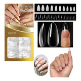 Tips Almendra Sistema Gel Caja X 100pcs  Ultra Fino