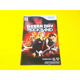 Manual Original Green Day Rockband Nintendo Wii 