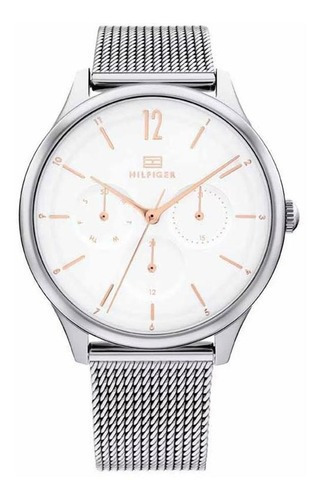 Reloj Tommy Hilfiger Para Mujer 1782456 Acero Plateado Ss Color Del Fondo Blanco