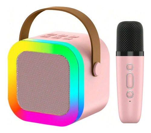 Altavoz Bluetooth Portátil Máquina Karaoke Con 1 Micrófonos