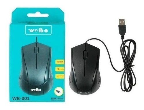 Mouse Para Notebook Computadora Alámbrico Weibo Wb-001