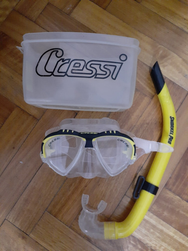 Kit Buceo Mascara Cressi Y Snorkel Pro Entrega Inmediata 