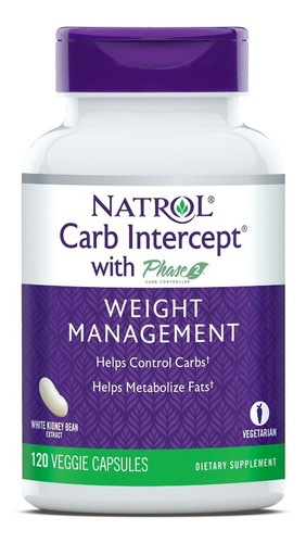 Bloqueador De Carboidratos Natrol - Carb Intercept 120 Caps