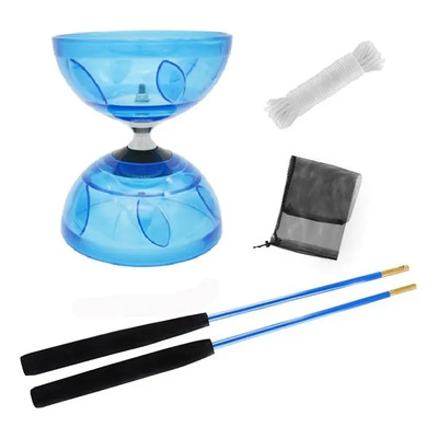 Juguete De Habilidad Diábolo Vintage Chino Yoyo Con 3 Rodami
