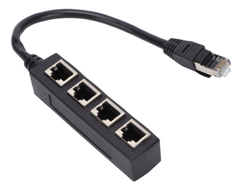 1 Vuelta 4 Puertos Rj45 Splitter Adapter