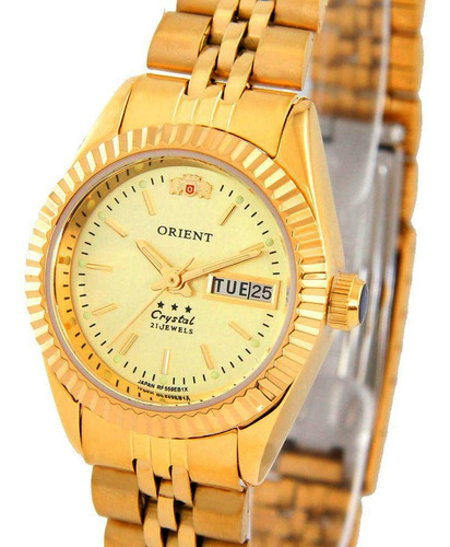 Relógio Orient Feminino Automatico Dourado  559eb1nh C1kx