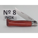 Canivete Opinel Nº8 Inox Cabo Padouk Lâmina Polida - Usado